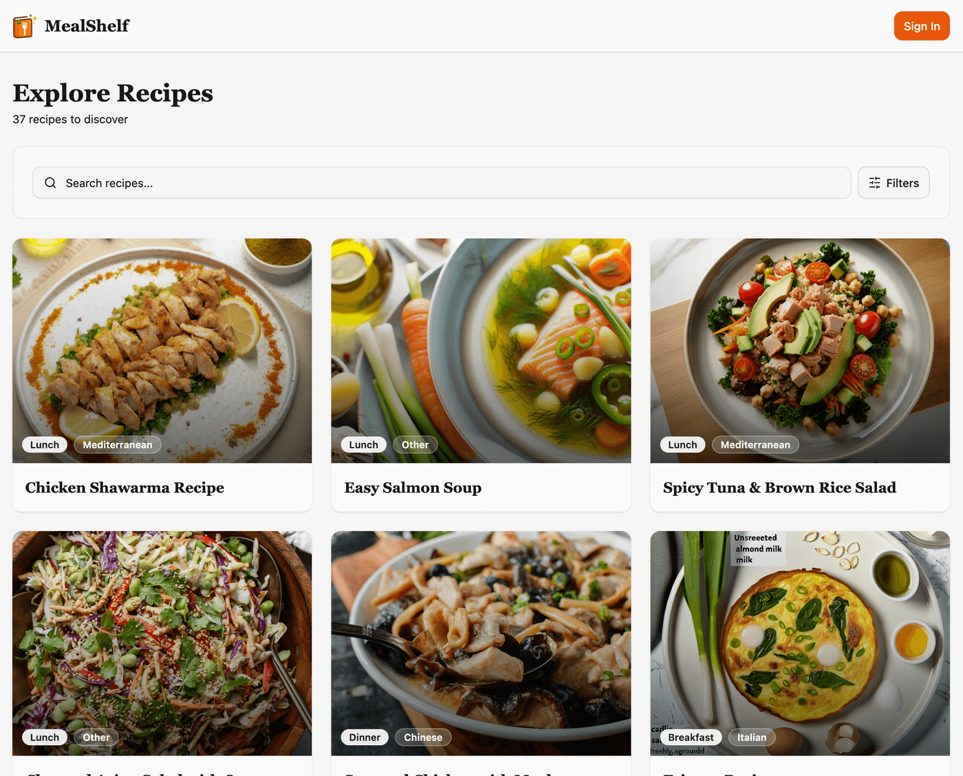 Recipe List