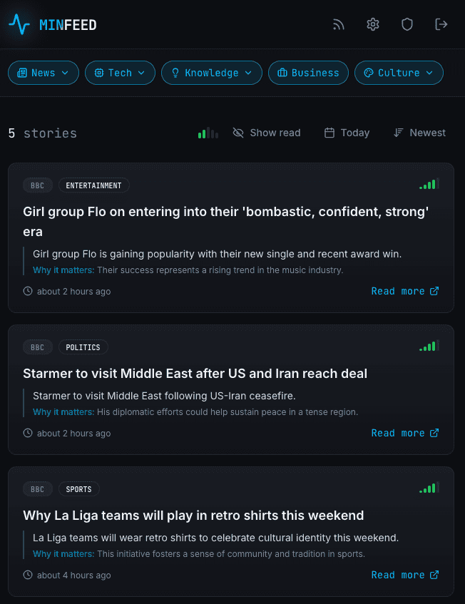 Main feed (mobile)